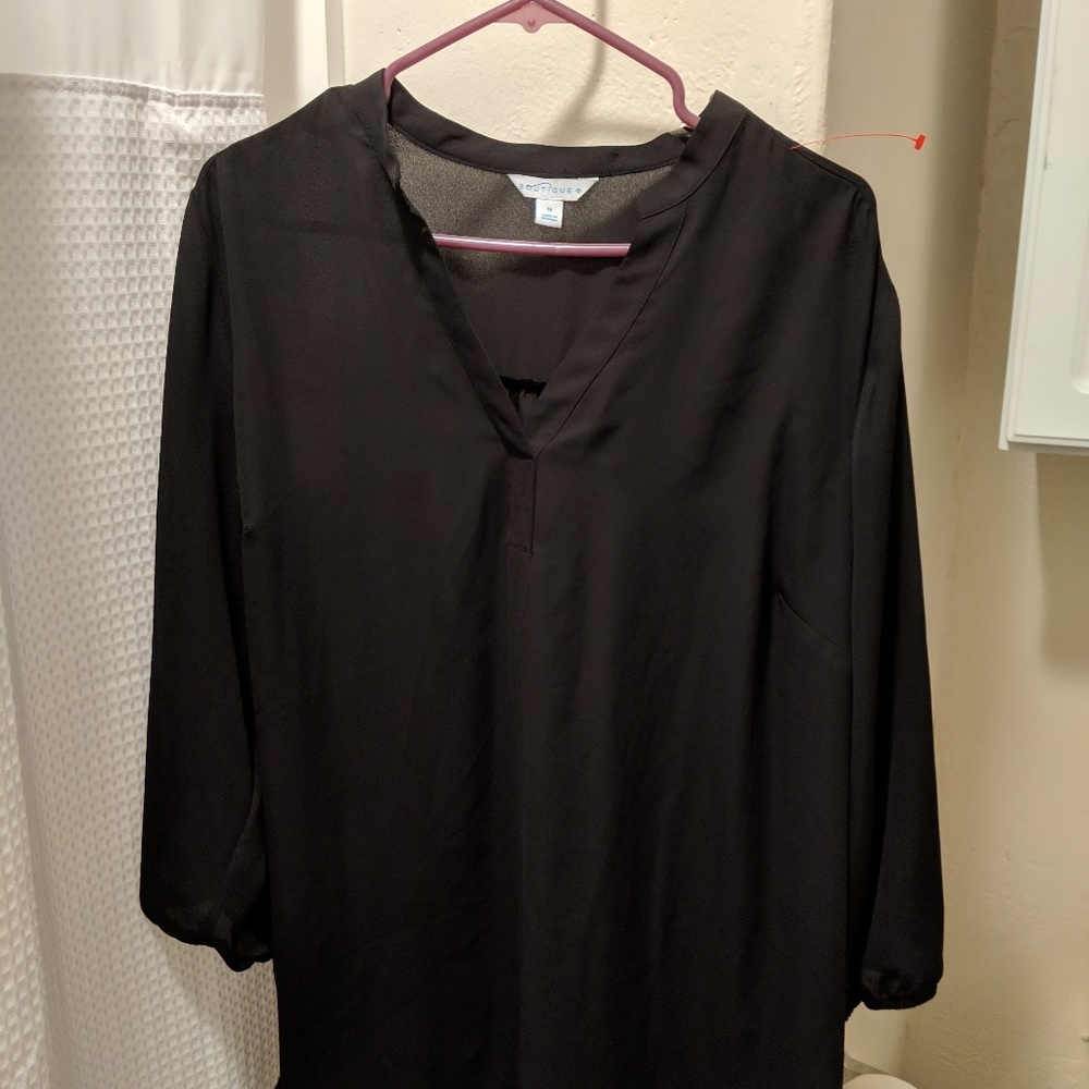 Black Sheer Tunic